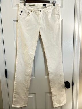 AG Adriano Goldschmied The Premier Skinny Straight White Jeans Women’s 31R